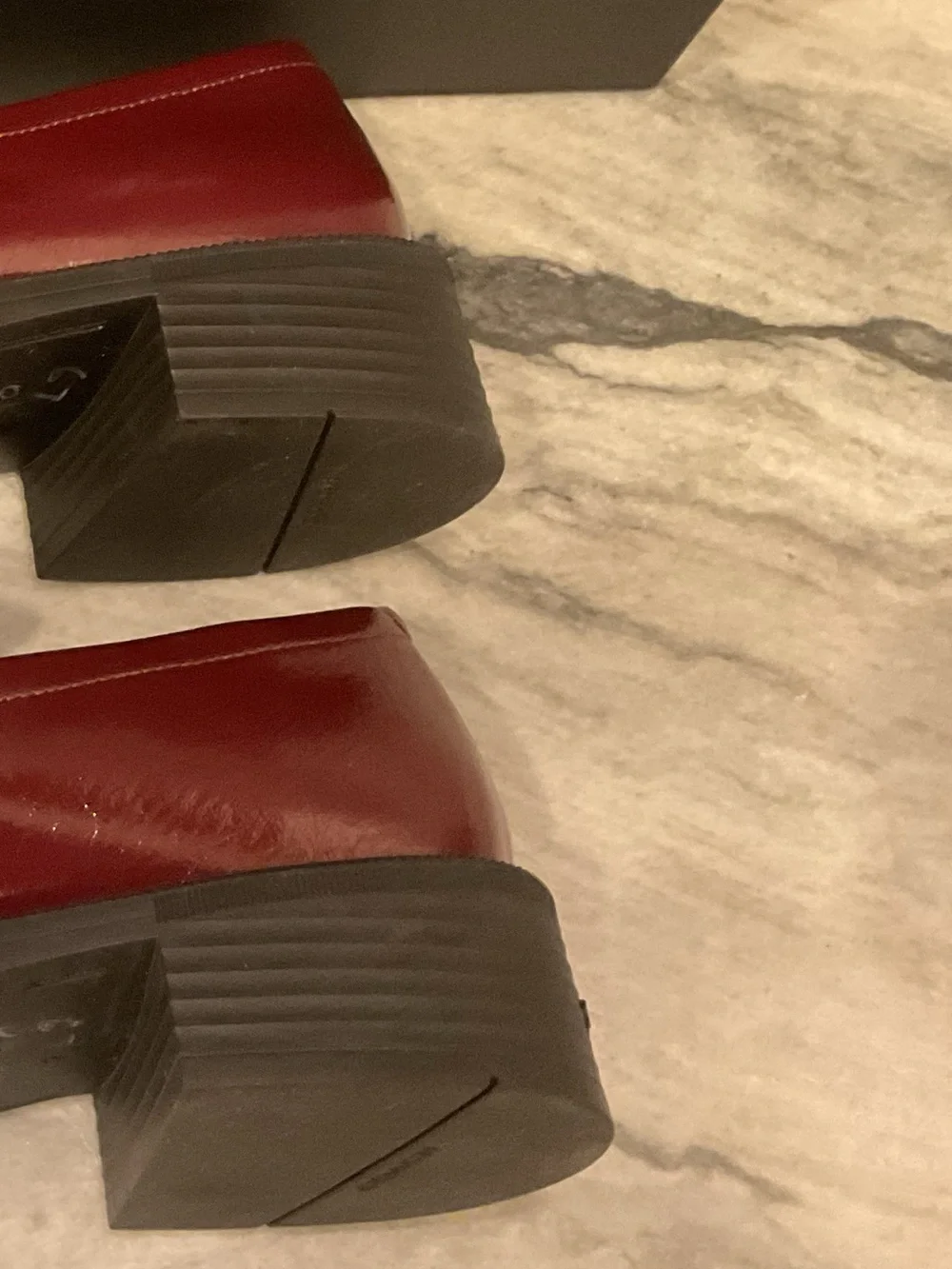 Coach Burgundy Patent Leather Loafers - Picture 6 of 10